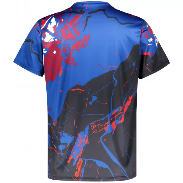  Premium-T-Shirt für Herren ALTISPORT VOJ/ALM131TR01 BLAU/SCHWARZ 