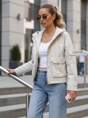 Damenjacke DSTREET TY5634 BEIGE