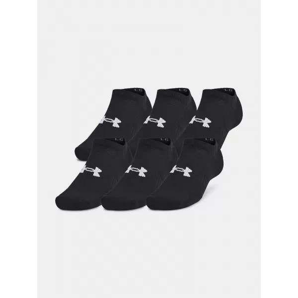  Socken UNDER ARMOUR UNISEX UA TC NO SHOW (3 PÁRY) 1386313-001 SCHWARZ 