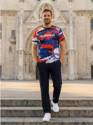 Premium-T-Shirt für Herren ALTISPORT VOJ/ALM036SI/TR01 STREIFEN