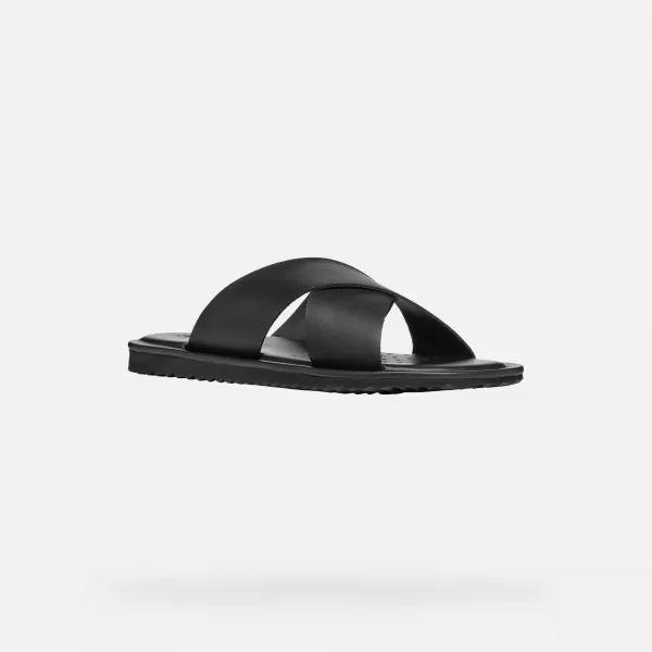  Herrensandalen GEOX ERICE G002620 SCHWARZ 