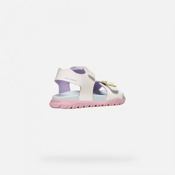  Sandalen für Mädchen GEOX SANDAL FUSBETTO J35HQA000BCC0653 WEIß 