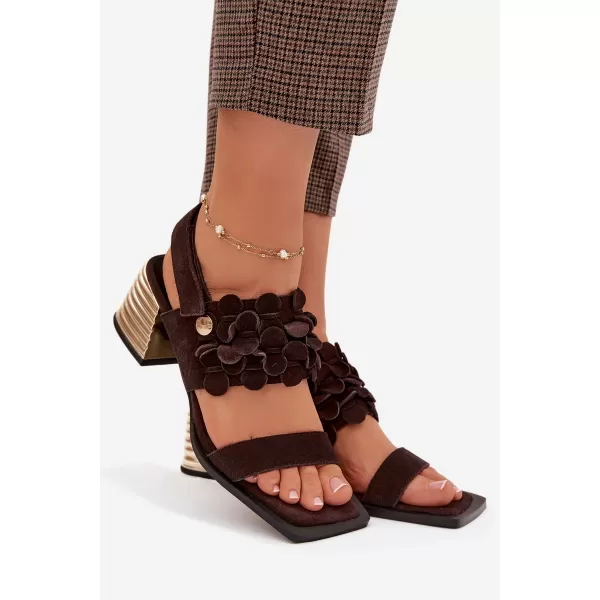  Damensandalen D&A CR61-3145 KAFFEE 