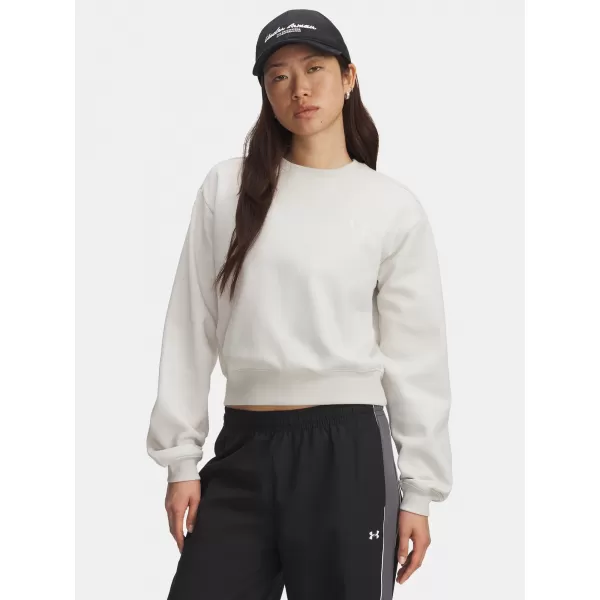  Damen-Sweatshirt UNDER ARMOUR UA ICON VIDA FLC CREW WEIß 