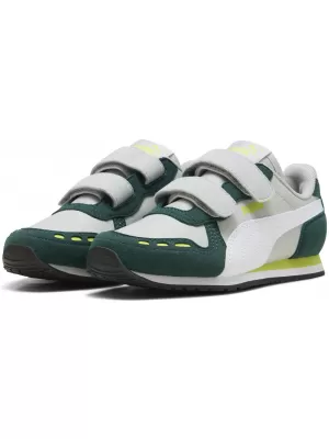Kinderschuhe PUMA CABANA RACER SL 20 V PS 383730-19 HELLGRAU/WEIß/DUNKLE MYRTE