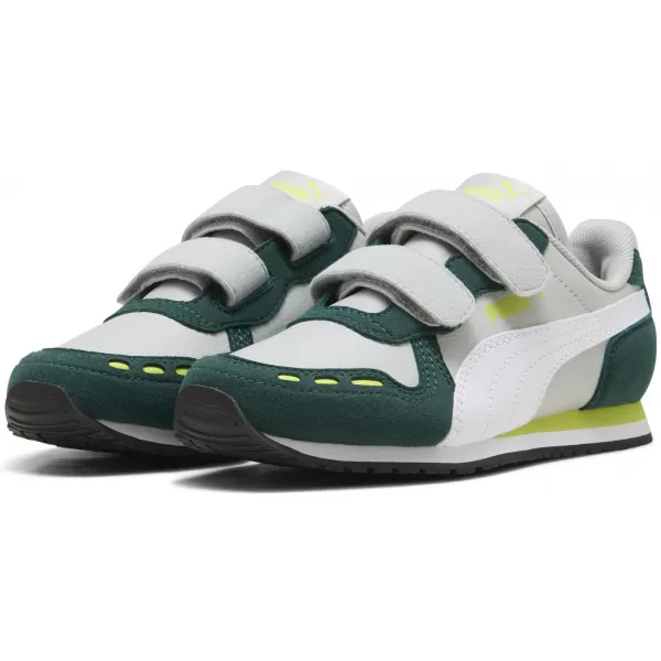  Kinderschuhe PUMA CABANA RACER SL 20 V PS 383730-19 HELLGRAU/WEIß/DUNKLE MYRTE 