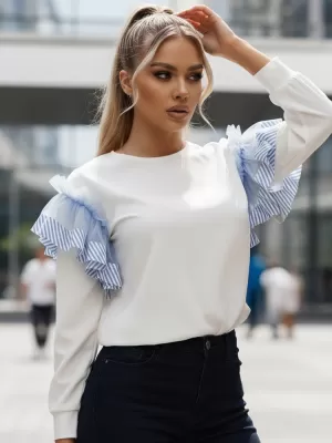 Damen-Sweatshirt DSTREET BY1264 WEIß