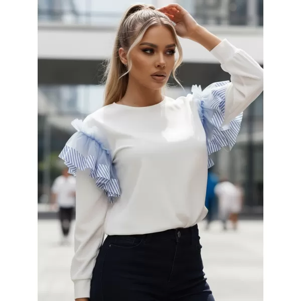  Damen-Sweatshirt DSTREET BY1264 WEIß 
