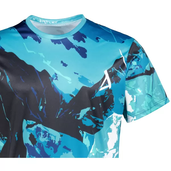  Premium-T-Shirt für Herren ALTISPORT VOJ/ALM131TR01 KEROSIN/SCHWARZ 