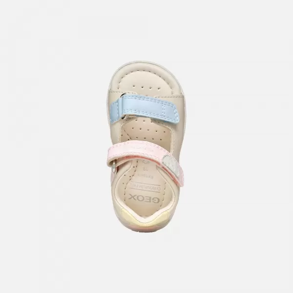  Sandalen für Mädchen GEOX SANDAL MACCHIA B254WA08502C1M2M BEIGE 