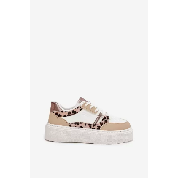  Damen-Sneaker BIG STAR SS274357 WEISS/BEIGE Big Star Shoes 