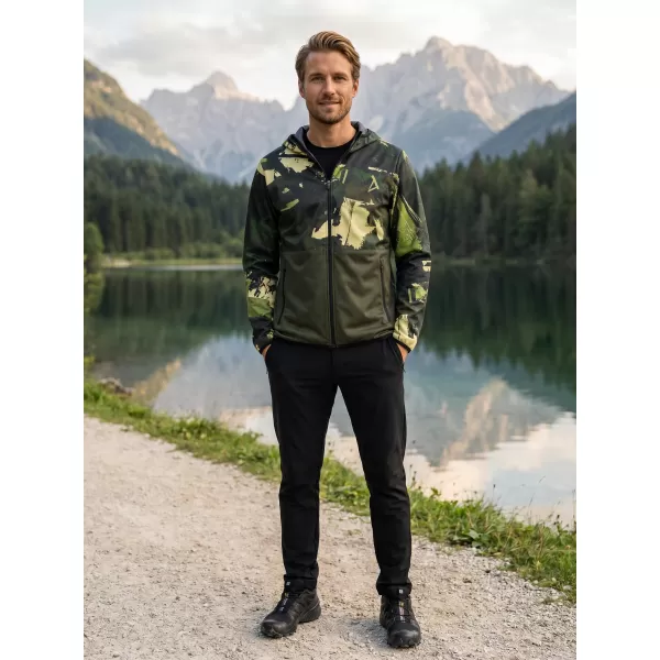  Premium-Softshelljacke für Herren ALTISPORT VOJ/ALM125JACK01 MASKE/GRN 