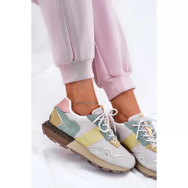  Damenschuhe BIG STAR RR274244 GELB/GRAU Big Star Shoes 