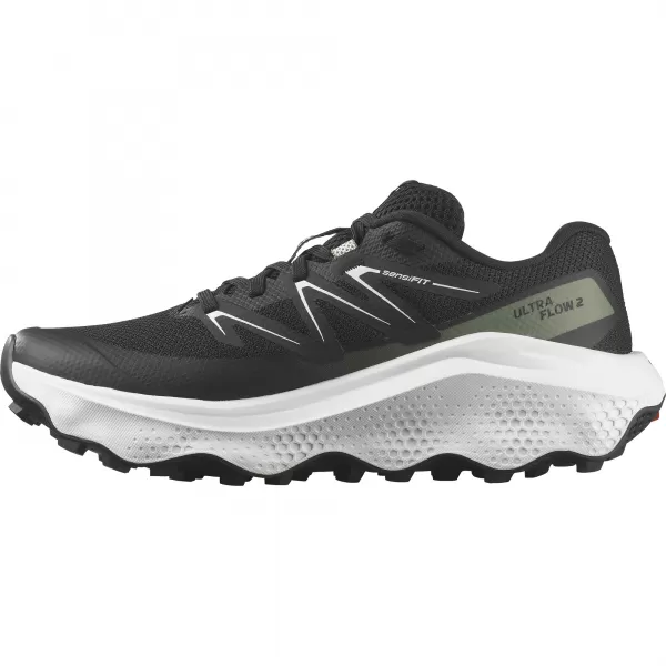  Damenschuhe SALOMON ULTRA FLOW 2 W L47883700 SCHWARZ/WEIß/AGAVENGRÜN 