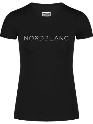 Damen-T-Shirt NORDBLANC GRASS NBSLT8169 SCHWARZ