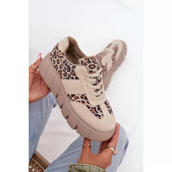  Damen-Sneaker VINCEZA LEOPARDO BEIGE 