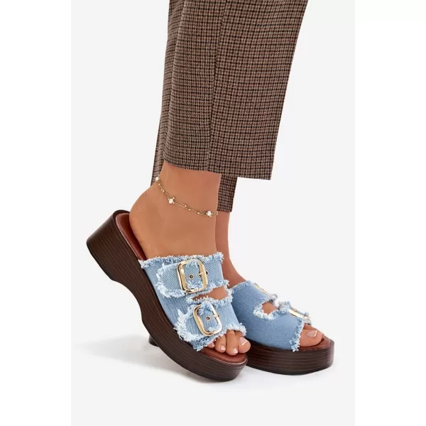  Damenhausschuhe BOTO RENELISSE 41325 HELLBLAU 