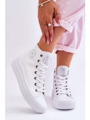 Damen-Sneaker BIG STAR LL274A183 WEISS Big Star Shoes