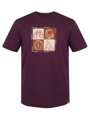 Herren-T-Shirt HUSKY TEE SQUARE M LILA