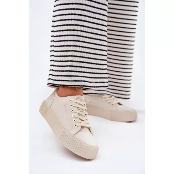  Damen-Sneaker BIG STAR RR274407 BEIGE Big Star Shoes 