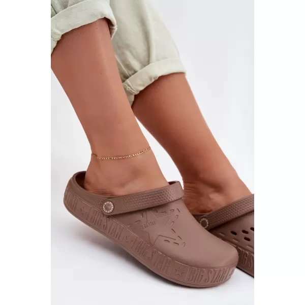  Damenhausschuhe BIG STAR TT274A085 BRAUN/BEIGE Big Star Shoes 