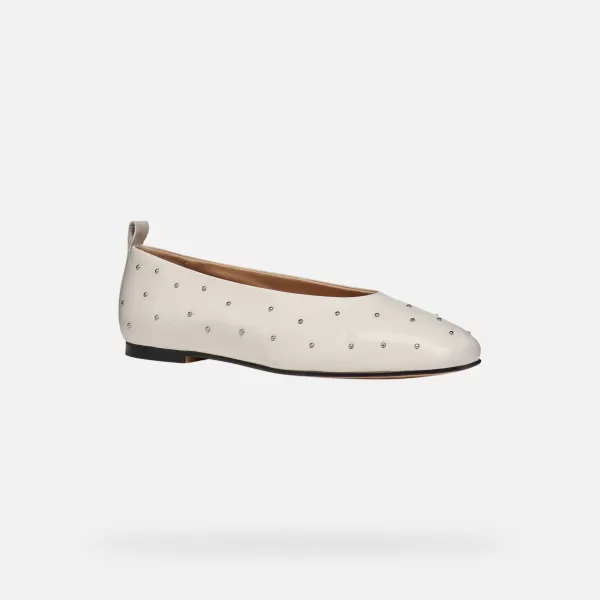  Ballerinas für Damen GEOX MARSILEA G011990 SILBER 