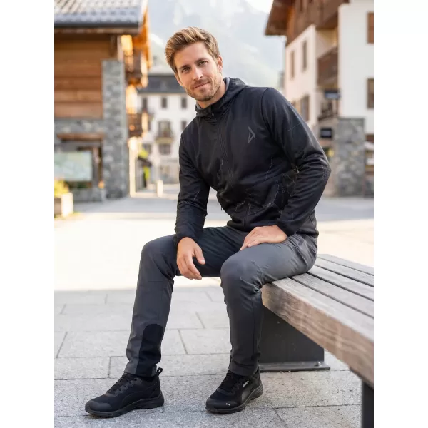  Premium-Softshelljacke für Herren ALTISPORT VOJ/ALM129JACK01 SCHWARZ GRAU 