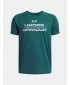T-Shirt für Jungen UNDER ARMOUR UA TECH SPLIT WORDMARK SS 1383010-338 GRÜN
