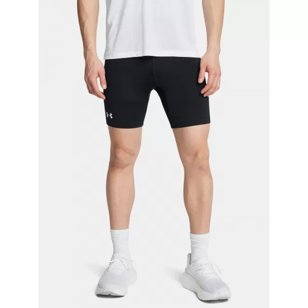  Herren-Leggings UNDER ARMOUR UA LAUNCH HALF TIGHTS 1387011-001 SCHWARZ 