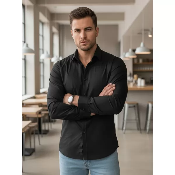  Herrenhemd DSTREET DX2538 SCHWARZ 