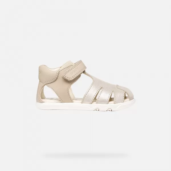  Sandalen für Mädchen GEOX SANDAL STEPPIEUP B656QA0CR85C5000 BEIGE 