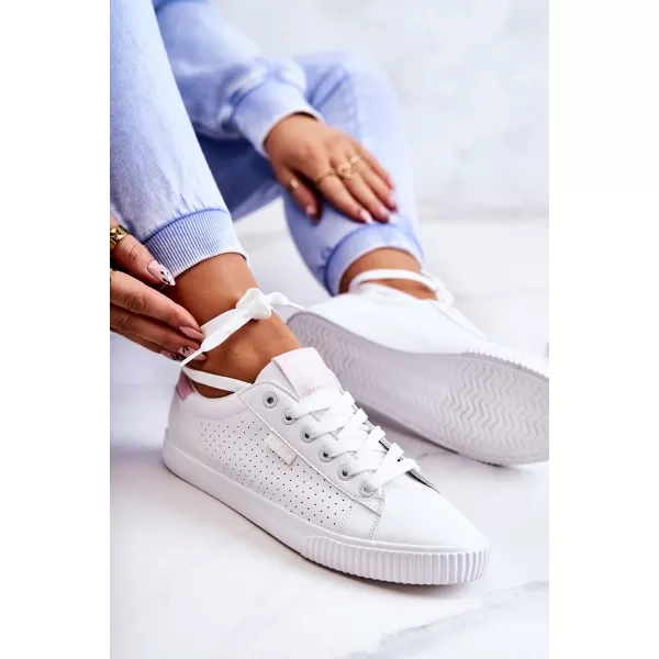  Damen-Sneaker BIG STAR HH274073 WEISS/ROSA Big Star Shoes 