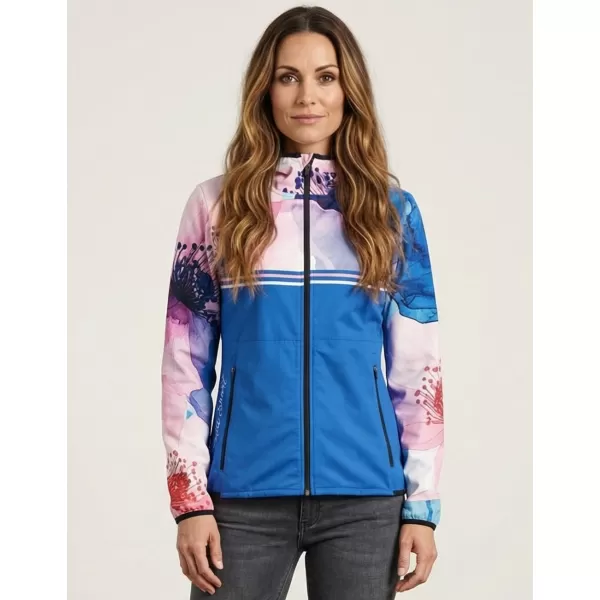  Premium-Softshelljacke für Damen ALTISPORT VOJ/ALW117JACK01 BLAU/ROSA 