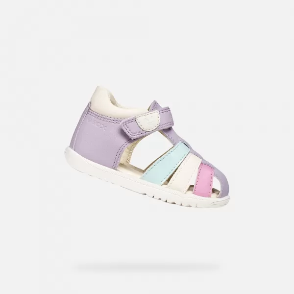  Erste Schritte für Mädchen GEOX SANDAL MACCHIA B254WB08502C8888 LILA 