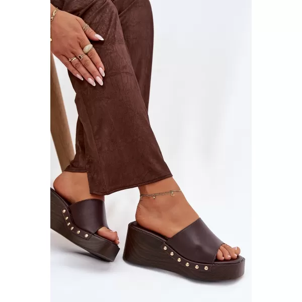  Damenhausschuhe BOTO ARIONNE 41252 KAFFEE 