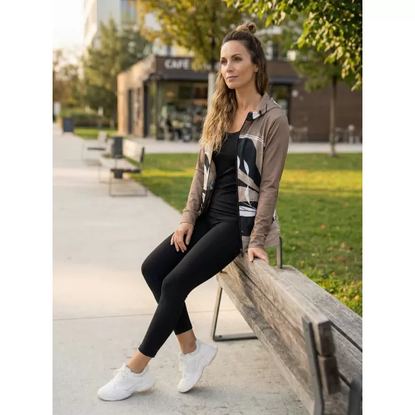  Hochwertiges Damen-Sweatshirt mit Reißverschluss ALTISPORT VOJ/ALW128MI02 KAFFEE 