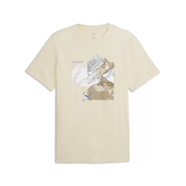  Herren-T-Shirt PUMA GRAPHIC TEE 691779_87 ALPINER SCHNEE 