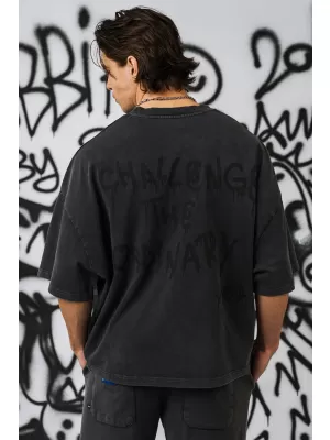 Übergroßes T-Shirt für Herren NEBBIA x Sexsdreams 809 SCHWARZ