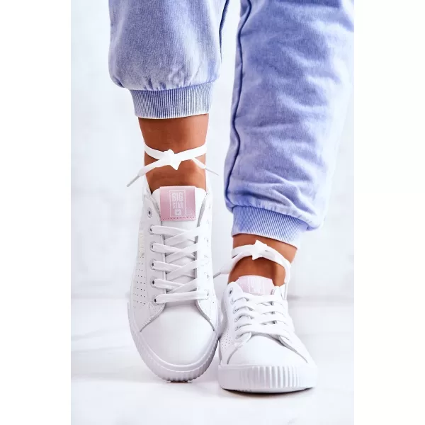  Damen-Sneaker BIG STAR HH274073 WEISS/ROSA Big Star Shoes 