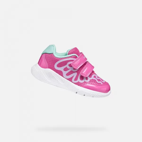  Mädchen-Sneaker GEOX SPRINTYE B654TA0GNHHC8471 ROSA 