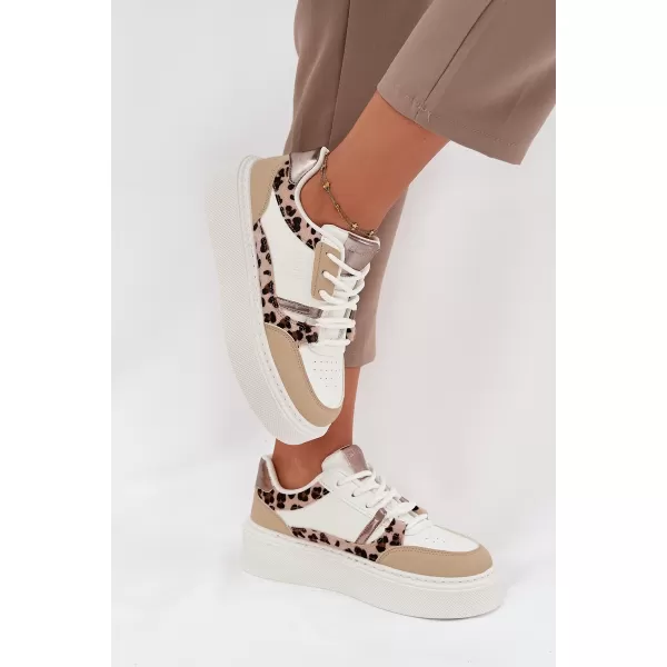  Damen-Sneaker BIG STAR SS274357 WEISS/BEIGE Big Star Shoes 