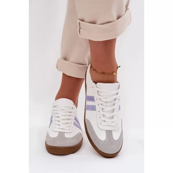  Damen-Sneaker ZAZOO N1068 WEIß/BLAUVIOLETT 