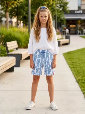 Mädchen-Shorts SAM 73 GS 14 BLAU