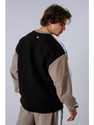 Sweatshirt mit entspannter Passform POWER 903 LIGHT BROWN ASH Nebbia