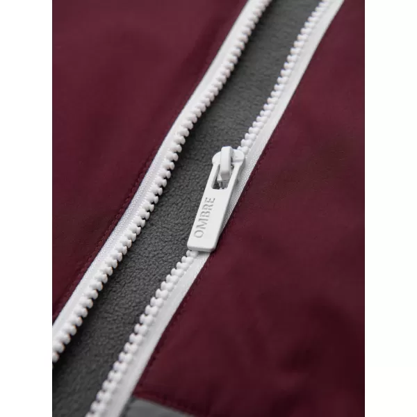  Herrenjacke OMBRE OM-JANP-0242 BURGUNDERGRAU 