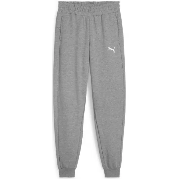  Kinderhosen PUMA TEAMGOAL CASUALS PANTS JR 658601-33 MITTELGRAU MELIERT/WEIß 