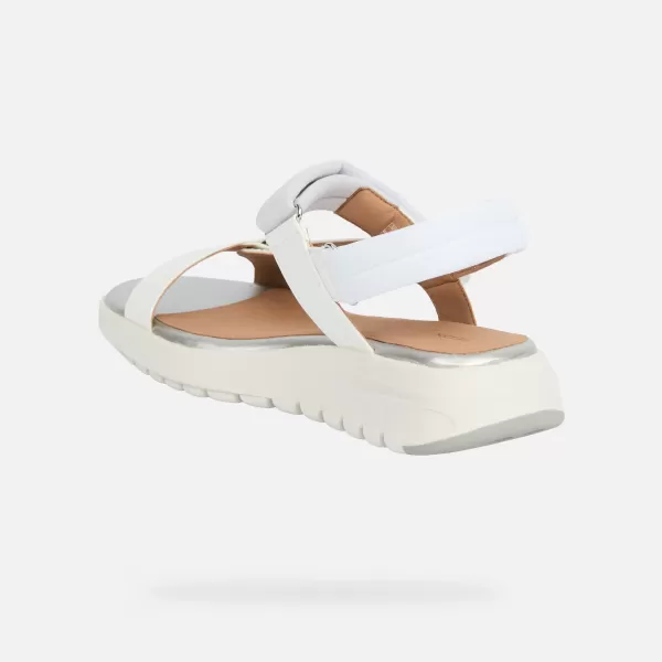  Damensandalen GEOX FLEXTRIDE S G013067 WEIß 