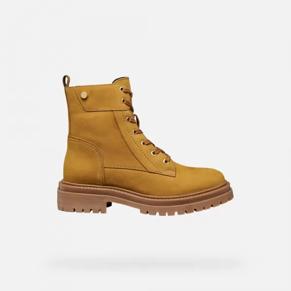  Damen-Stiefeletten GEOX IRIDEA G009240 BERNSTEIN 