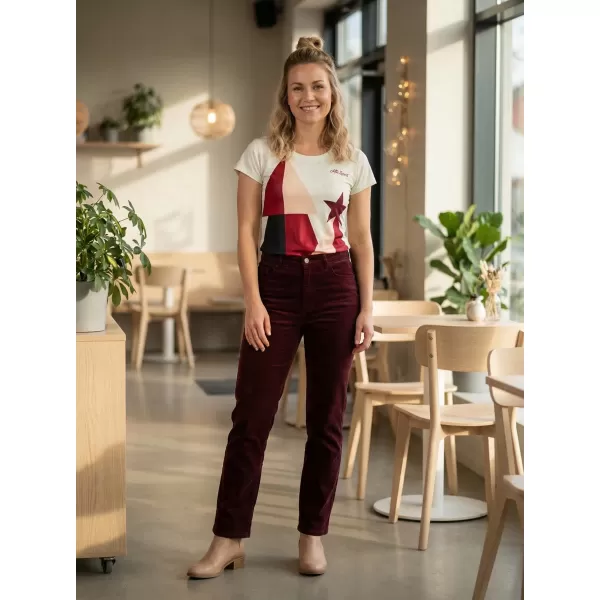  Premium-Weihnachts-T-Shirt für Damen ALTISPORT VOJ/ALWVN11TR06 CREMIG 