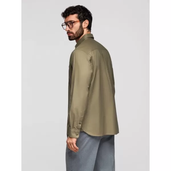  Herrenhemd OMBRE K695 OLIVE 